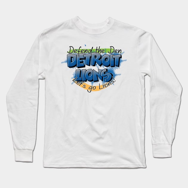 NFL Detroit vs Everybody Long Sleeve T-Shirt by ASHER